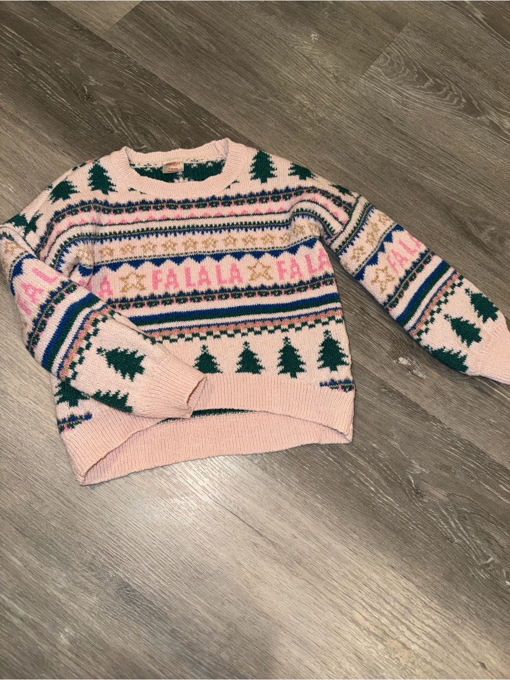 “Fa La La” holiday sweater